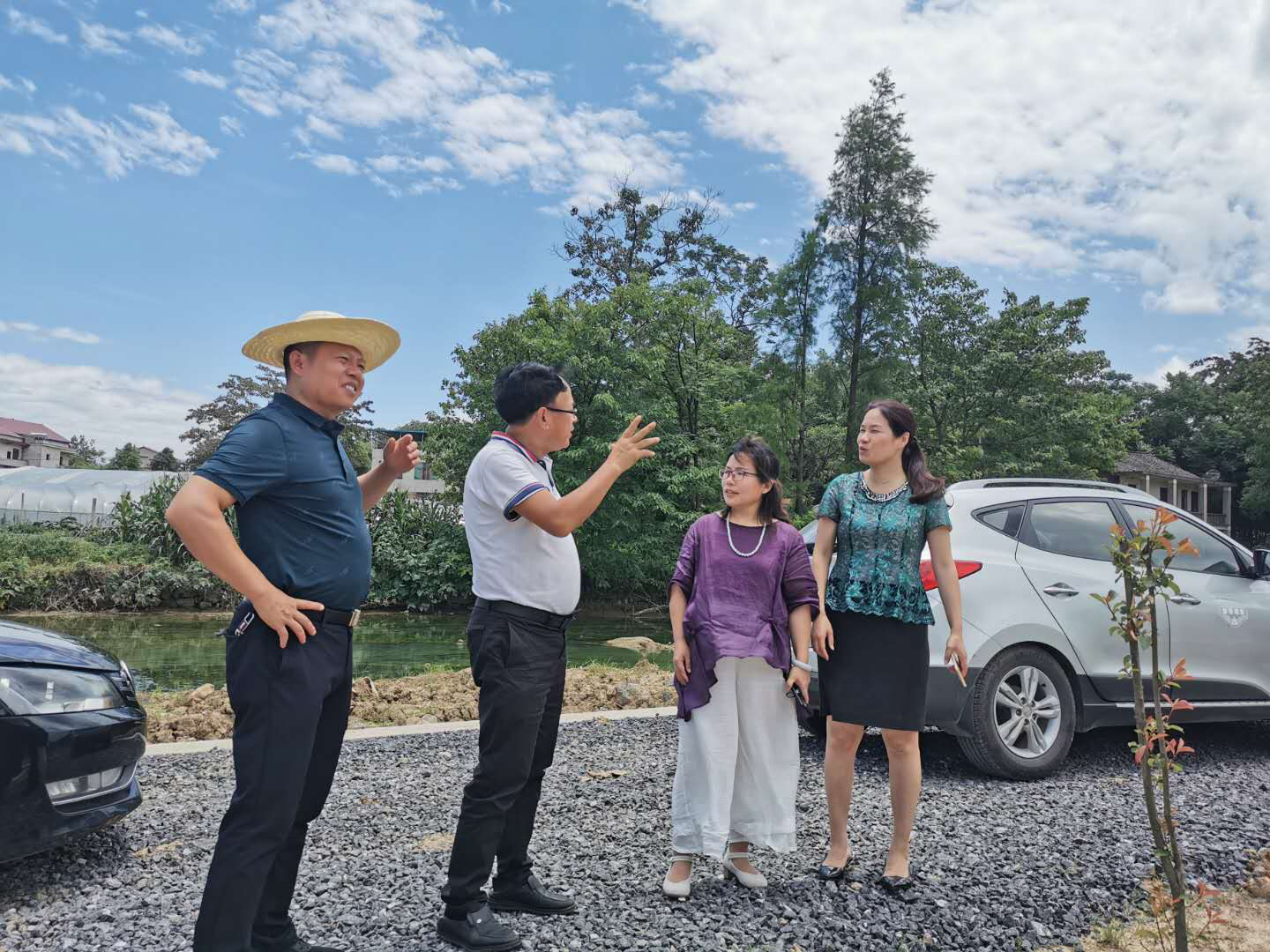衡阳市农业农村局刘旭一行到大祥区考察学习农田建设管理经验