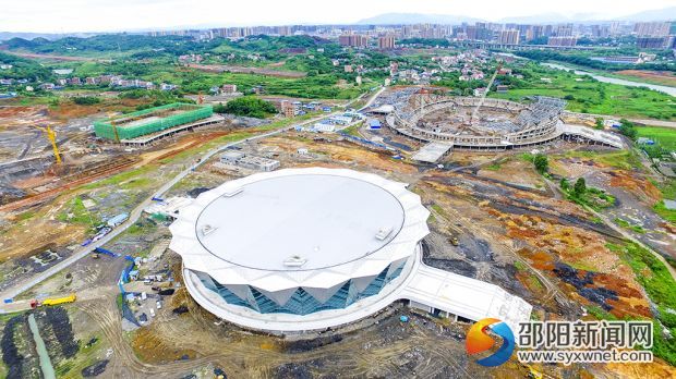邵阳市体育中心及周边路网建设累计完成投资逾13亿(图1)