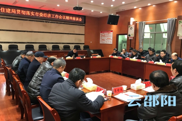 市住建（人防）系统召开贯彻落实邵阳市委经济工作会议精神座谈会(图1)