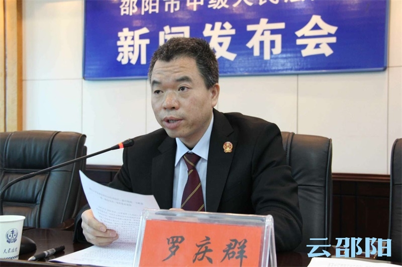 邵阳中院举行扫黑除恶第二次新闻发布会(图3)