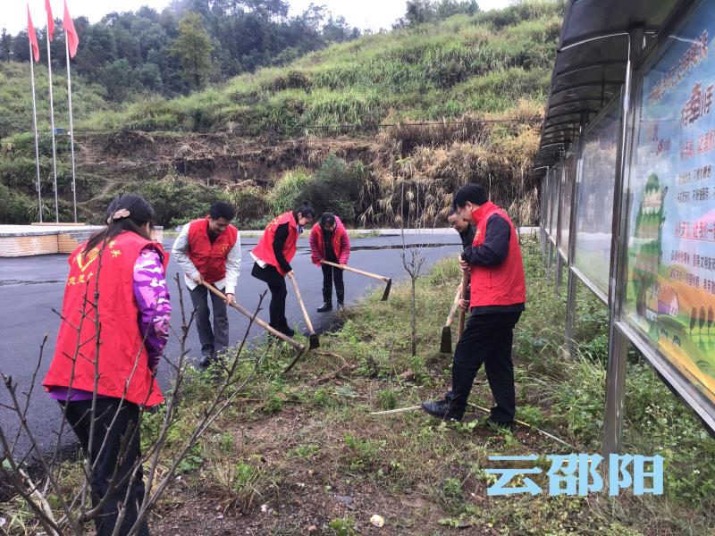 邵阳市政协机关“矢志为民”志愿服务走进长排村(图1)