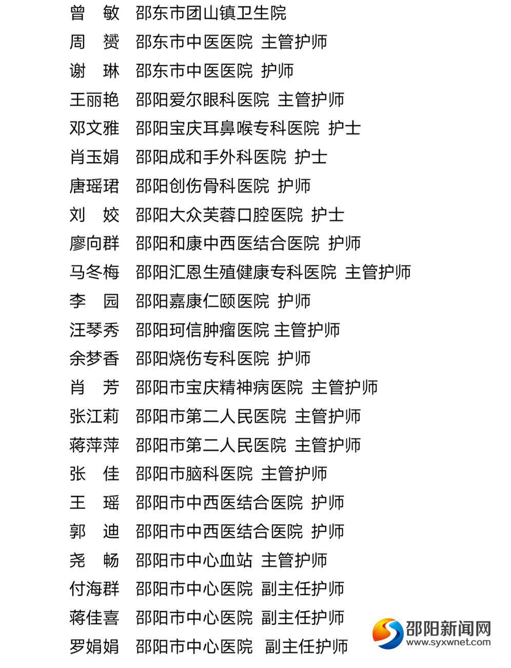 致敬白衣天使 邵阳194名优秀护理工作者获表彰(图6)