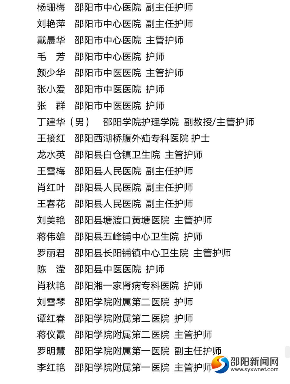 致敬白衣天使 邵阳194名优秀护理工作者获表彰(图7)