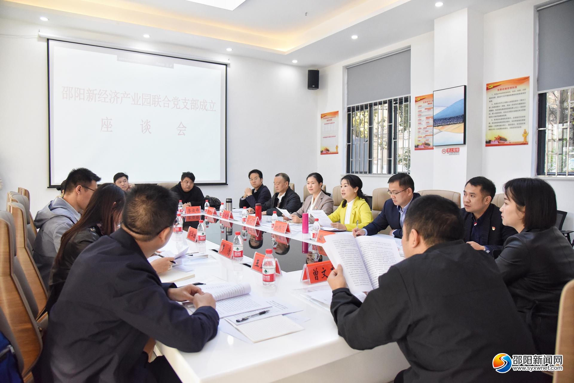 邵阳新经济产业园联合支部委员会成立座谈会召开(图2)