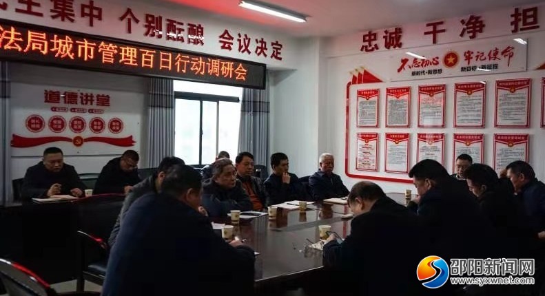 邵阳市城管系统开展“城市管理百日行动”调研(图1)