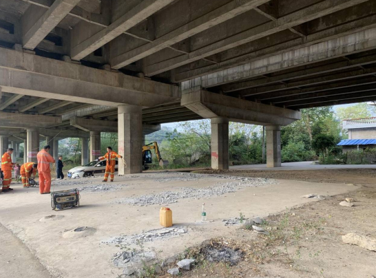 邵阳市交通执法支队开展高速公路路域环境整治工作(图1)