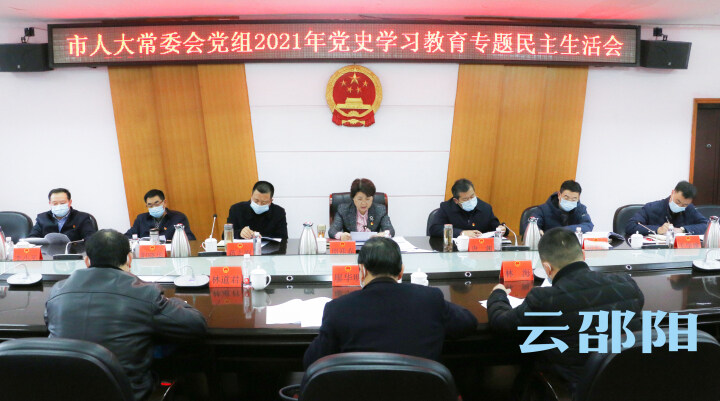 市人大常委会党组召开党史学习教育专题民主生活会_邵阳头条网
