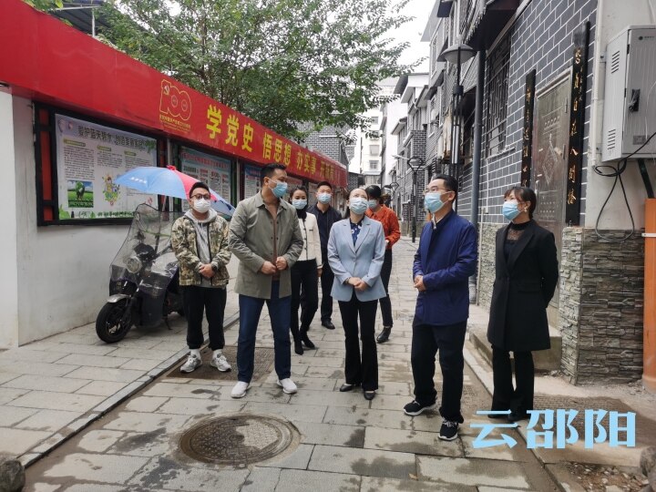 仇珂静到大祥区城北街道督导创文工作_邵阳头条网