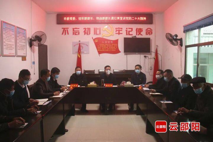 龚红果在北塔区陈家桥镇李子塘村宣讲党的二十大精神_邵阳头条网
