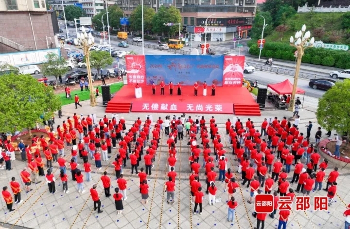 邵阳市举办“世界献血者日”主题宣传活动(图1)