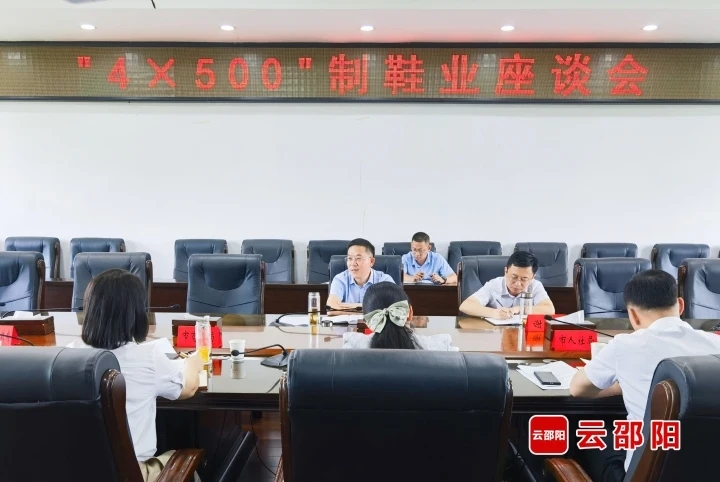 龚红果主持召开邵阳市“4×500”制鞋业座谈会(图1)