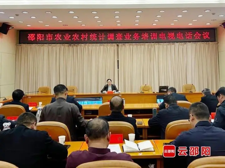 邵阳市农业农村统计调查业务培训电视电话会议召开(图1)