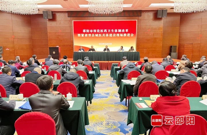 邵阳市召开深化医药卫生体制改革暨紧密型县域医共体建设现场推进会(图1)