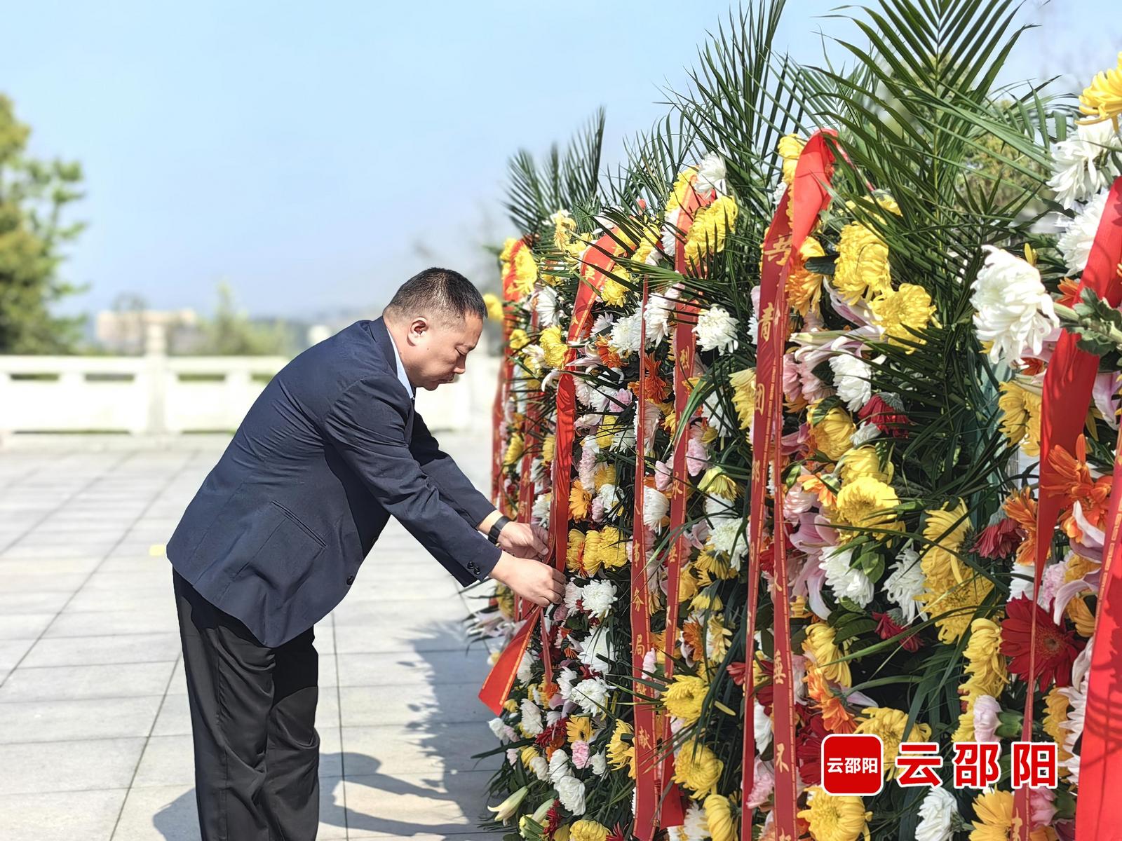 邵阳市举行“赓续·2025·清明祭英烈”祭扫活动(图2)