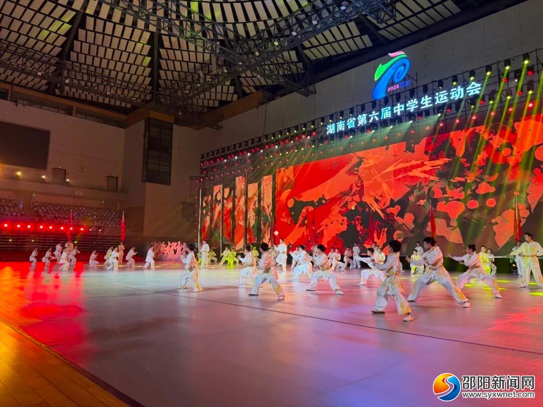 湖南省第六届中学生运动会在邵阳市开幕(图3)
